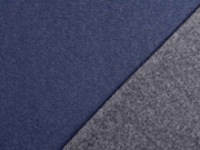 Sweat Jeanslook uni angeraut, dunkelblau