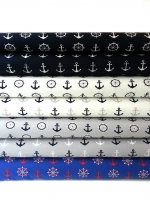 Jersey Anker und Steuerr�der, mittelblau