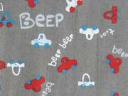 Baumwolle Autos - dunkelgrau