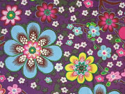 Baumwolle Blumen - lila