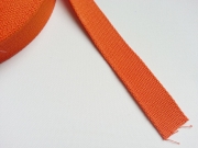 Gurtband Baumwolle 2,5 cm breit, orange #83