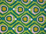 Baumwollstoff �pfel Ornamente, gr�n rosa