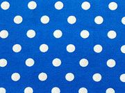Punkte 0,7 cm breit - royalblau/wei�