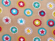 BW Sterne&Kreise/Sterne Buttons-beige