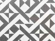 Stretchiger BW-Stoff Labyrinth-Muster, dunkeltaupe