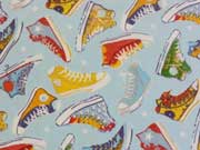 Baumwolle Sneaker Turnschuhe, hellblau