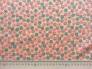 Baumwollstoff Vintage Blumen - beige