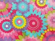 RESTST�CK 41 cm Baumwolle Blumen Waikkiki, rosa