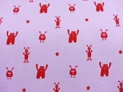 Jersey kleine Monster Farbenmix, rot rosa