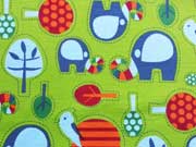 RESTST�CK 21 cm Jersey Elefanten Parade Blaubeerstern,  hellgr�n