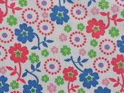 Baumwolle Blumen, bunt wei�