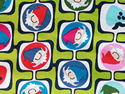 Baumwolle Carlitos Nooks Zwerge Lila-Lotta, hellgr�n (kiwi)