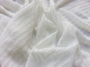 Chiffon/Spitze Zickzack, creme