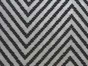 Chiffon/Spitze Zickzack,schwarz