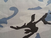 RESTST�CK 41 cm Cotton Twill Army Print Camouflage - blau (City)