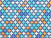 Baumwollstoff Kreuze Hamburger Liebe, dunkelblau