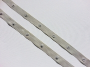 Druckknopfband, 5 cm - helles taupe
