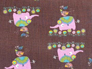 BW Elefanten & V�gel, braun