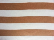 Fleece Blockstreifen 7 cm, camel wei�