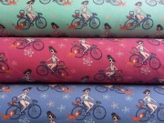 French Terry Susi und der Pudel, pink