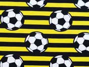 RESTST�CK 46 cm Jersey Fu�ball Streifen, gelb schwarz