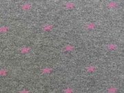 Glattes B�ndchen pinke Sterne auf dunkelgrau