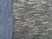 Strickstoff meliert, blaugrau