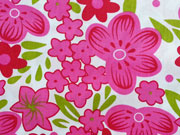 Baumwolle opulente Blumen, pink