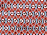 Jersey geometrisches Muster Hamburger Liebe, hellblau