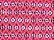 Jersey geometrisches Muster Hamburger Liebe, pink