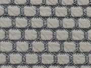 Jacquard Wabenmuster, anthrazit beige