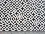 Doubleface Jacquard Kringel - schwarz/weiss