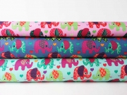 RESTST�CK 87 CM Stretchjeans Elefanten -bunt/rosa