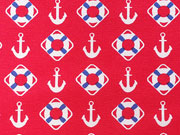 Jersey Anker & Rettungsringe, rot