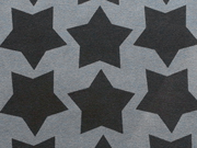 RESTST�CK 37cm Jersey Sterne Staaars Farbenmix, anthracit schwarz