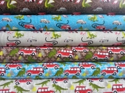 RESTST�CK 38 CM Jersey Autos Dinosaurier, t�rkis