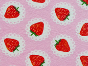 RESTST�CK 40 cm Jersey Erdbeeren, rosa