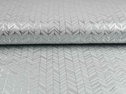 Jersey Pfeilspitzen Fischgr�t, silbermetallic grau