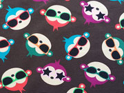 RESTST�CK 55 CM Jersey Affen mit Sonnenbrille-braun