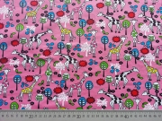 Jersey Giraffen-rosa/bunt