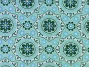 Jersey Ornamente, hellblau mint