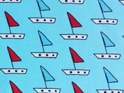 RESTST�CK 25 CM Jersey Badespa� Boote - blau/rot