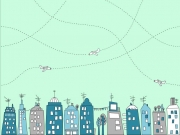 Blaubeerstern Jersey In der Stadt, mint