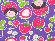 RESTST�CK 27 cm Jersey Erdbeer M�dchen Hamburger Liebe Hilco,dunkelpink lila