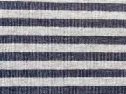RESTST�CK 86 cm Jersey Streifen - grau melange/jeansblau