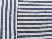 RESTST�CK 86 cm Jersey Streifen - grau melange/jeansblau