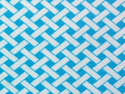 Jersey Weave, t�rkis/weiss