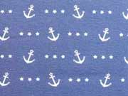 RESTST�CK 64 cm Jersey Seaside Anchor Star Hilco, dunkelblau
