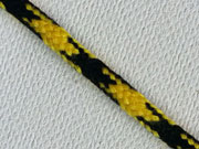 Kordel 4 mm, gelb/schwarz