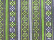 Lovely Grey Bord�re & Streifen limette auf grau